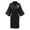 Black, variant on TIMIFIS Valentine's Day Gift Women's Short Silky Robes Bridesmaid Bride Party Satin Robes Sleepwear Plus Size Wedding Bridal Party Loungewear Dressing Gowns with 3/4 Sleeve - Flash