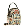 thumbnail image 7 of FORMRS Crossbody Bag for Women Quilted Travel Shoulder Cell Phone Purse with Chain Strap Handbag, Beige Floral, 7 of 7