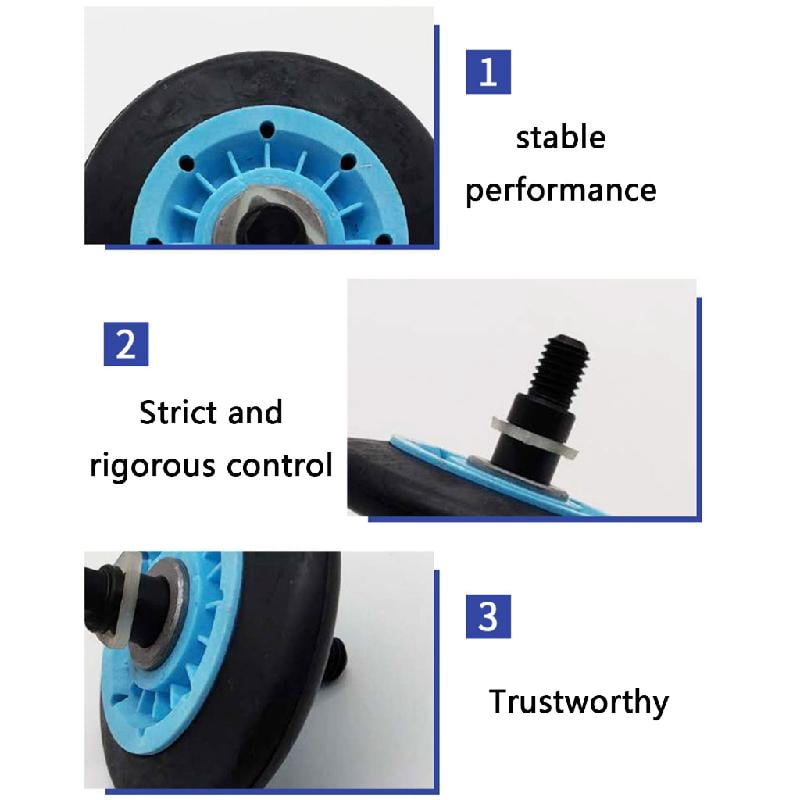 JZROCKER 4Pcs DC97-16782A Dryer Drum Roller Replacement For AP4373659 AP5325135 Dryer Home Appliance Repair Accessories