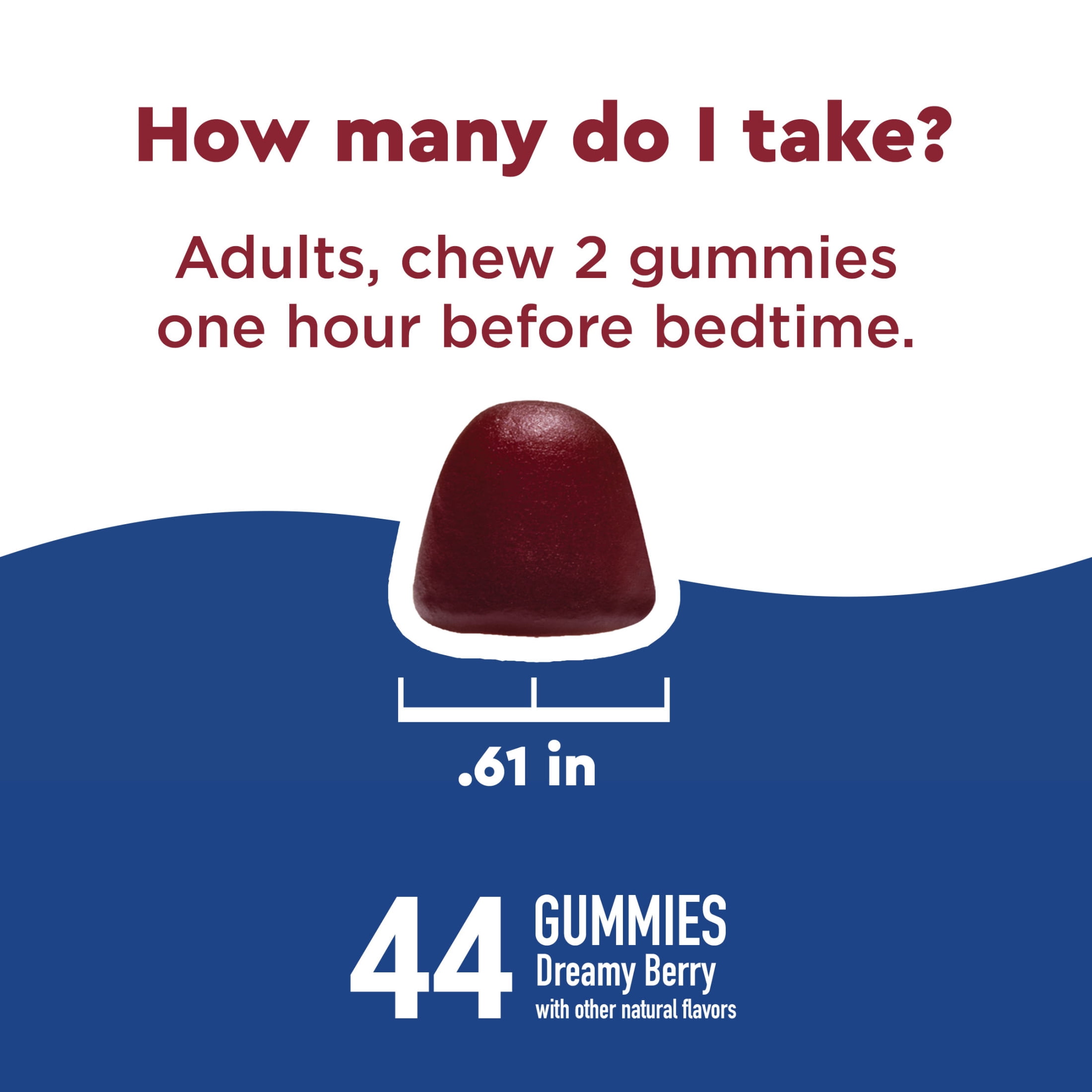 Nature Made Wellblends Sleep & Recover Gummies, Sleep Aid Supplement, 44 Count