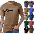 thumbnail image 2 of Fengactive Men's Casual T-Shirt Short Sleeve Regular Fit Crewneck Tee Graphic Tops with Pocket, 2 of 5