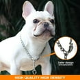 thumbnail image 3 of Chain Dog Collar, Metal Links Walking Training Collar, for Small, Medium, Large Dogs (S), 3 of 6