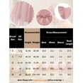 thumbnail image 6 of Oudiya Girls Spring One Shoulder Dresses Ruffle Sleeveless Formal Birthday Party Tulle Belted Dress for Kids 4-12Y, 6 of 6
