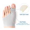 thumbnail image 3 of Corrector ortopédico para juanetes, separador de dedos de los pies, Corrector de juanetes, Corrector de hueso y pulgar, alisador de calcetines de pedicura, 3 of 4
