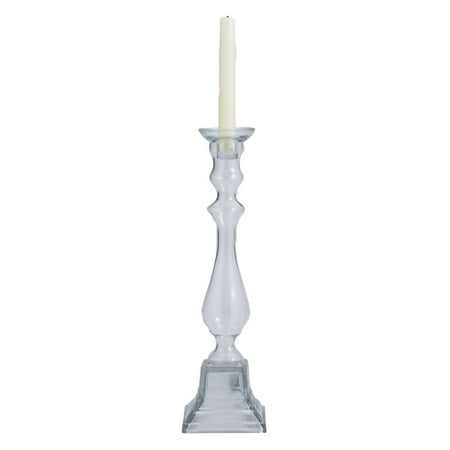 Dimond Home Clear Glass Knight Pillar Candle Holder