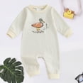 thumbnail image 2 of CAUYDY Preemie Boys Bodysuit Baby Clothes 3 6 9 Months 1T 2T Newborn Long Sleeve Romper Fall Winter Infant Boy Pajamas Toddler Sleepers White for Sizes 6-12 Months, 2 of 7