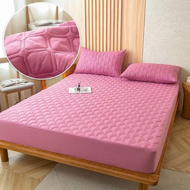 Funda de sábana impermeable para el hogar, Protector de colchón con banda elástica sólida, 150x200, 160x200, 180x200cm
