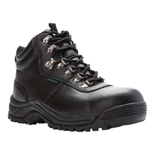 black construction boots