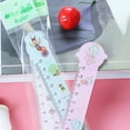 thumbnail image 4 of 6 Piece Kawaii Stationery Cartoon Drawing Kitten Straight Plastic Ruler E, 4 of 6