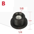 thumbnail image 1 of Adaptateur de Fixation pour Micro Fileté 5/8mâle à 3/8 1/4 Femelle, 1 of 4
