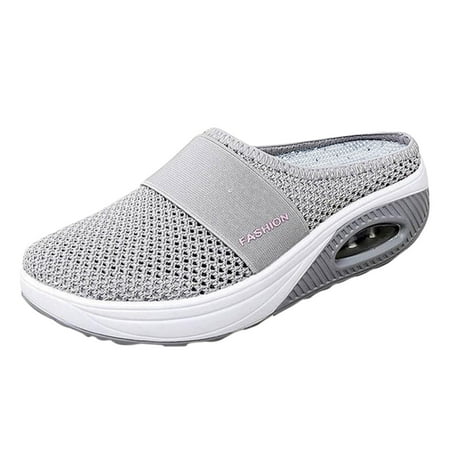 

Wedges Slipper for Women Mesh Kick Shoes Ladies Casual Shoes Net Platform Shoes
