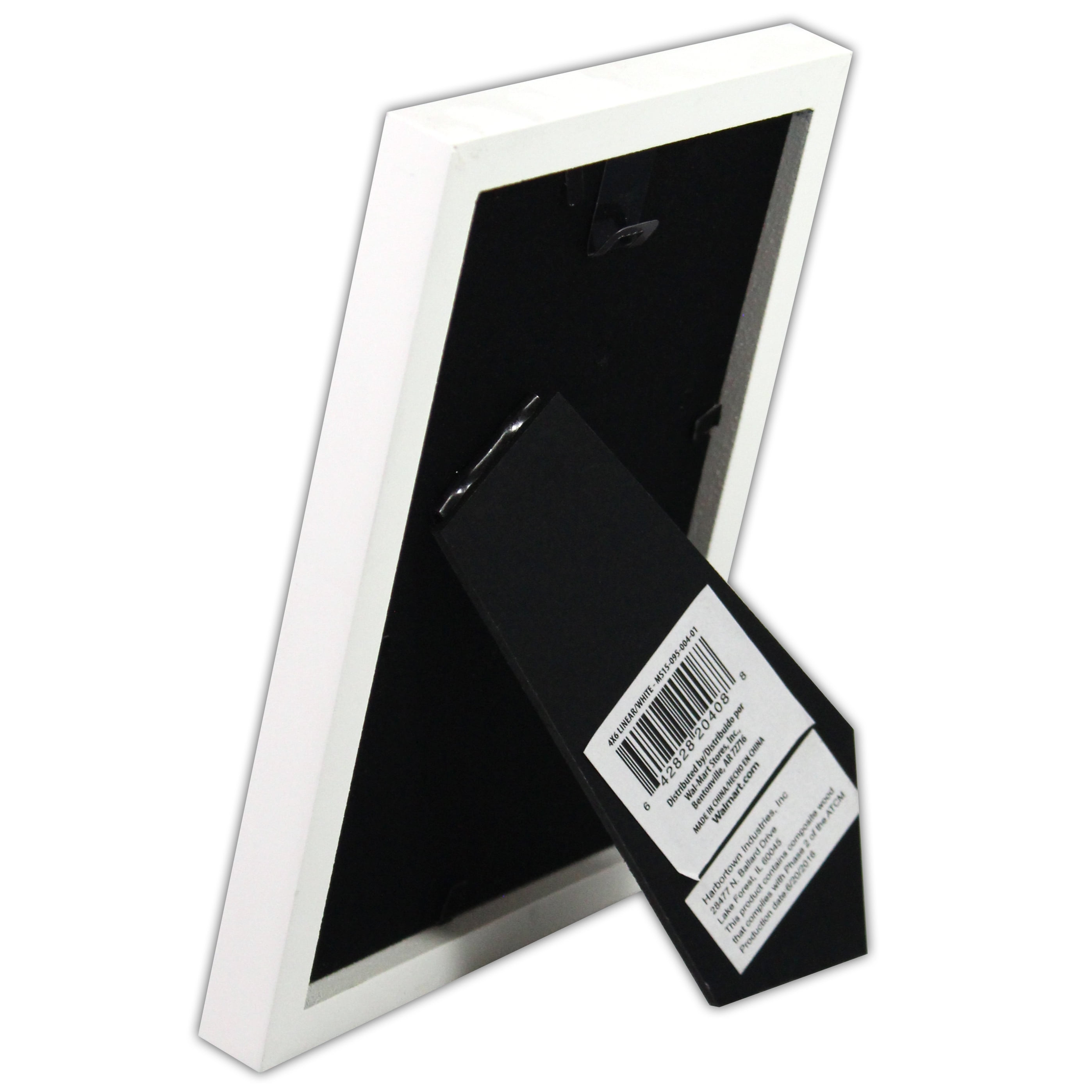 TWING 4x6 Picture Frame White Displays 3x5 Photo Frame with Mat or 4x6 Inch  without Mat,Made of Plexiglass, MDF Wood, Table Top Display and Wall