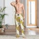 thumbnail image 2 of Fotbe Cartoon Honey Pot Bee Sunflower Pantalones de Pijama para Hombre, Pantalones de Dormir, Pantalones de Casa con Cintura Ajustable y Bolsillos-Large, 2 of 6