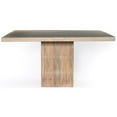 thumbnail image 4 of Sarah Solid Mango Wood 60" Square Dining Table in Brushed Ivory, 4 of 4