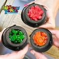 thumbnail image 5 of 12 Pcs Plastic Candy Cauldrons - Mini Bucket Toys for St. Patrick’s Day Pot of Gold, Trick or Treat, Halloween Decoration and Kid Birthday Party Favors, 5 of 7