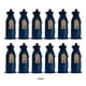 thumbnail image 5 of Inteprter Paquete de 12 bolsas de regalo para botellas de vino, arpillera, boda, fiesta, cumpleaños, vacaciones, casa, Bar, Hotel, bolsa de Kits de decoración para fiestas Azul oscuro, 5 of 6