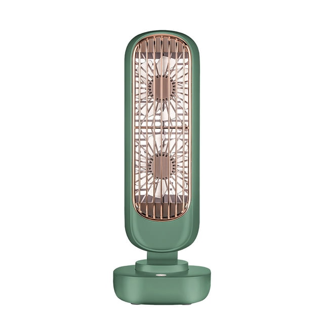 Small Desk Tower Fan 3 Speed Portable USB Mini Cooling Tower Fan Dual Air Circulation