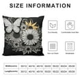 thumbnail image 5 of GOSMITH  Flowers, Gardener Entomology Butterflies, Insect Throw Pillow,  Multicolor, 5 of 5