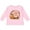 AD-Pink, variant on Cutest Pumpkin in the Patch with Autumn Leaves Boys or Girls Long Sleeve Toddler T-Shirt
