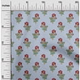 thumbnail image 1 of oneOone Georgette Viscose Fabric Leaves & Floral Block Print Fabric BTY 42 Inch Wide, 1 of 4