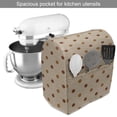 thumbnail image 2 of Tan Stand Mixer Cover, Classical Old Fashioned Pattern of Polka Dots in Brown Colors Grungy Tile, Kitchen Appliance Organizer Bag Cover with Pockets, 5 Quarts, Brown Pale Coffee Tan, by Ambesonne, 2 of 4