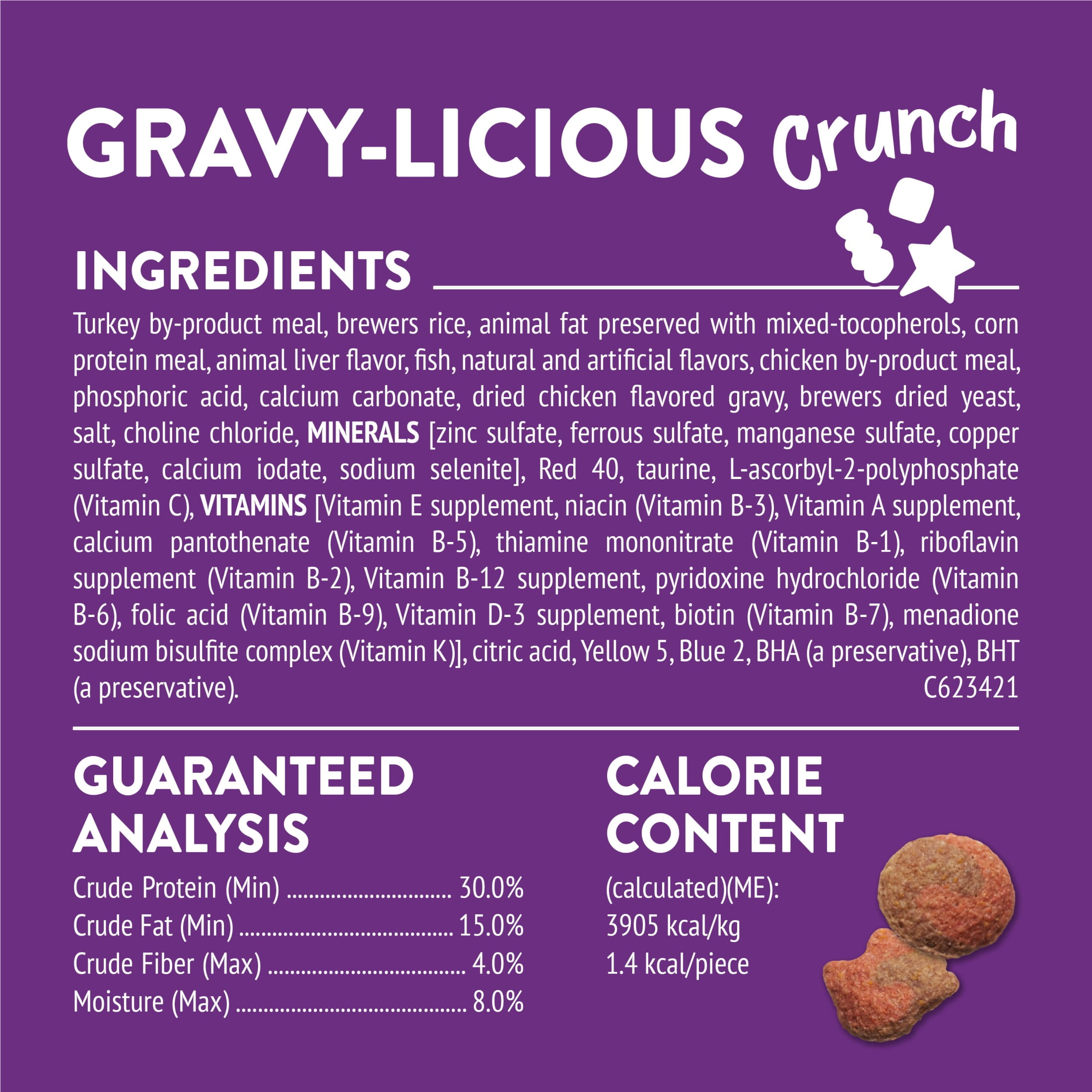 Purina Friskies Party Mix Gravy-licious, Cat Treats, Chicken & Gravy, (6) 6 oz Bags