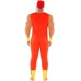 thumbnail image 5 of Disfraz de Morph Hulk Hogan de lucha libre para adultos de la WWE, tamaño grande, 5 of 5