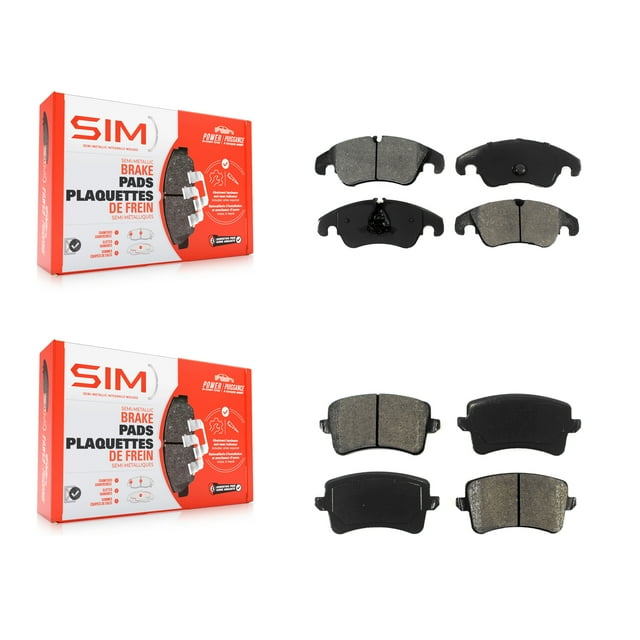 SIM Front Rear Semi-Metallic Brake Pads Kit for Car Audi Q5 A4 Quattro A5 S4 S5 allroad KSM-100117