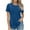 Blue, variant on Otvok Womens Short Sleeve Solid Color Basics Crewneck Casual Top Pullover T-Shirt
