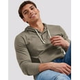 thumbnail image 6 of Hanes Men's Originals Hoodie Lightweight Hooded Sweatshirt Henley Collar Sizes S-3XL, 6 of 7