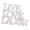 thumbnail image 5 of 3 Pcs/ Decor LAUGH LIVE LOVE Wall Door Decoration Home Cutout Home Plaque Interior Decoration, 5 of 9