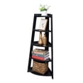thumbnail image 6 of Hassch 5 Tier Corner Shelf Stand Wood Display Storage Home Furniture, Black, 6 of 8