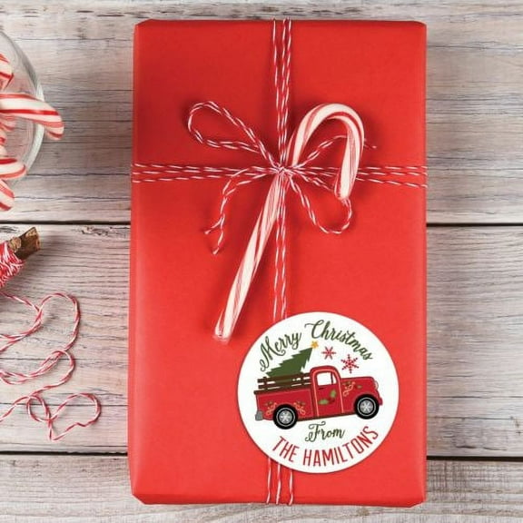 Personalized Christmas Truck Stickers