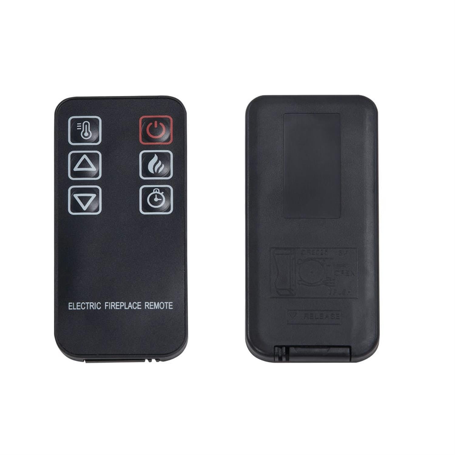 Demi Bonn Modern Farmhouse TV Media Stand for TV Up to 65'', Large Barn Inspired Home Entertainment Console with 23" Fireplace Insert, Open Shelves and Closed Cabinets, Brown