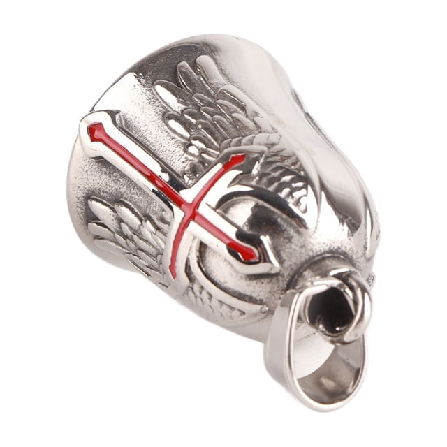Campanas colgantes para motocicletas, campana de acero inoxidable, campana roja para motocicleta, campana para motocicleta, elegante y moderna