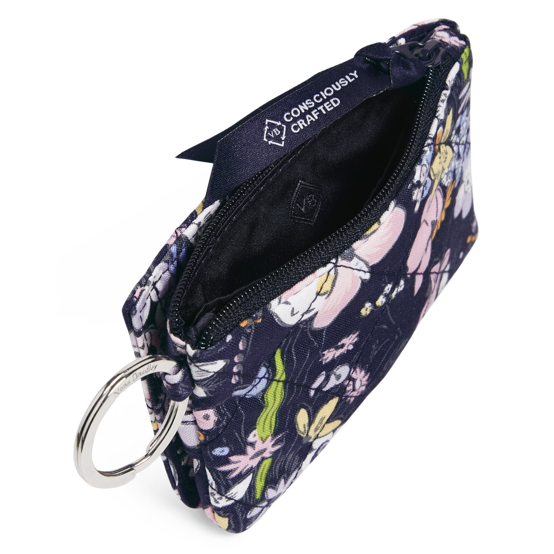 Vera Bradley Women's Cotton Zip ID Lanyard Reef Water Blue