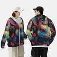 thumbnail image 4 of Vsdgher Sweat à Capuche Imprimé Lapin Coloré pour Hommes Femmes, Manches Longues Protection Solaire Pêche pour Course Natation-Petit, 4 of 7