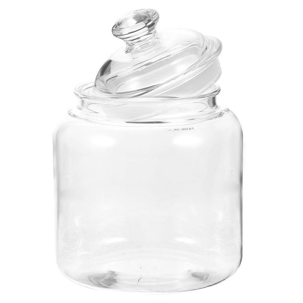 Transparent Sealing Jar for Tea Coffee Cookies Made of PC Safe with Lid 7.87x3.94 Inches