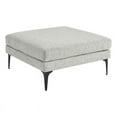 thumbnail image 2 of Modway Evermore Metal and Upholstered Fabric Ottoman in Light Gray, 2 of 7
