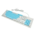 thumbnail image 1 of Wired Keyboard, 104 Keys Quick Response Mechanical Switch Gaming Keyboard  for Desktop Laptop Brown SwitchBlue White Keycaps,Red SwitchBlue White Keycaps,Green Switch Black Keycaps, 1 of 7