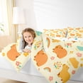 thumbnail image 3 of Erosebridal Orange Capybara Kid Twin Bedding Sets, Cartoon Flower Rainbow Bedding Comforter Set, 7 Pieces, 3 of 7