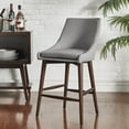 thumbnail image 4 of iNSPIRE Q Sasha Espresso Barrel Back Counter Stools (Set of 2)  Modern, 4 of 5