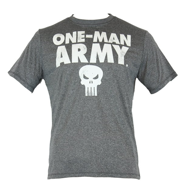 The Punisher Marvel Moisture Wicking Mens T Shirt Distressed One Man Army Walmart Com