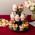 thumbnail image 2 of Muyoka Soporte para cupcakes de 3 niveles, negro Muyoka Hogar, 2 of 7