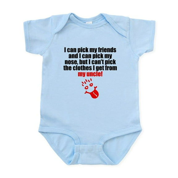 CafePress - The Clothes I Get From My Uncle Body Suit - Baby Light Bodysuit, Size Newborn - 24 Months