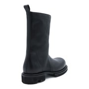 Rick Owens Black Leather Gabe Boots Black (Men's)