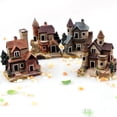 thumbnail image 3 of Billuyoard Resina pequeña casa de campo decorativa acuario pecera estilo europeo paisaje artesanía maceta adornos en miniatura Decoración del hogar, 3 of 6