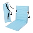 thumbnail image 4 of Tumbona de playa plegable para exteriores, accesorio ergonómico, cojín para suelo, ideal para picnic, mochileros, barbacoas, estadios y senderismo. Azul claro, 4 of 9