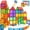 100Pcs, variant on Magnetic Figures Interlocking Block Building Set 15pcs Community Helpers STEM Learning Toy