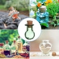 thumbnail image 5 of Uxcell 10 Pcs Mini Glass Bottles Pendants, 0.01oz/0.5ml Ball Shaped Small Glass Jars with Cork Stoppers Wishing Bottles for DIY Crafts Party Wedding Decor Favors, Green, 5 of 6
